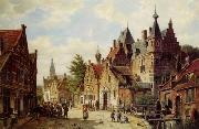 unknow artist European city landscape, street landsacpe, construction, frontstore, building and architecture. 306 USA oil painting reproduction